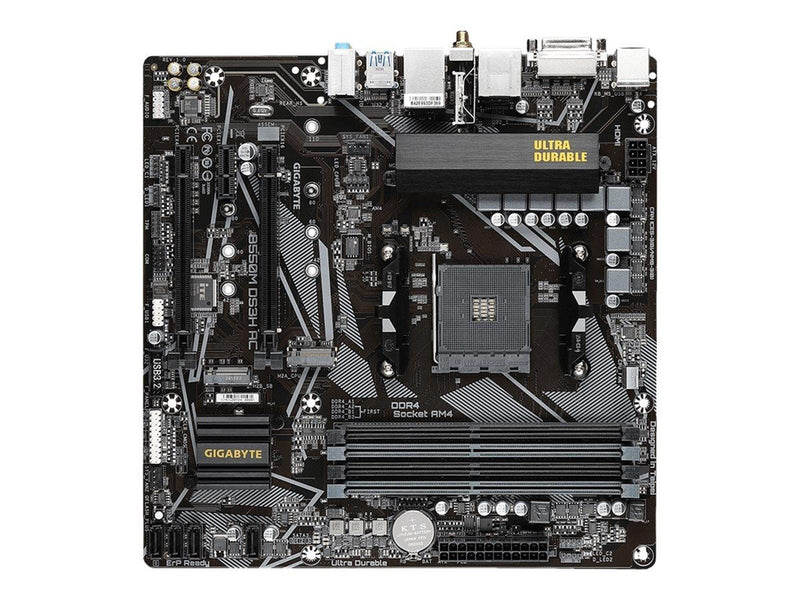 GIGABYTE B550M DS3H AC Mainboard - AMD B550 - AMD AM4 socket - DDR4 RAM - Micro-ATX