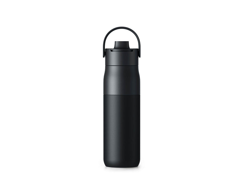 LarQ Insulated Bottle Obsidian Black 680ml w. Swig