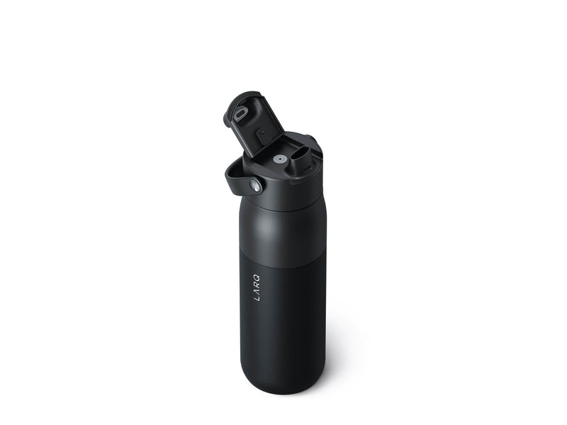 LarQ Insulated Bottle Obsidian Black 1L w. Swig