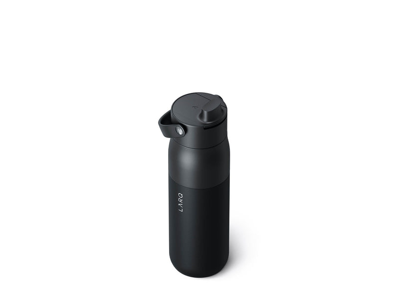 LarQ Insulated Bottle Obsidian Black 1L w. Swig
