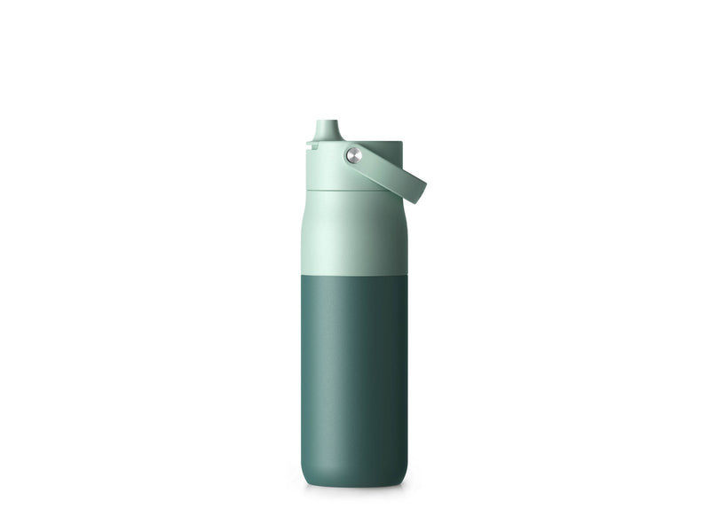 LarQ Insulated Bottle Eucalyptus Green 1L w. Swig