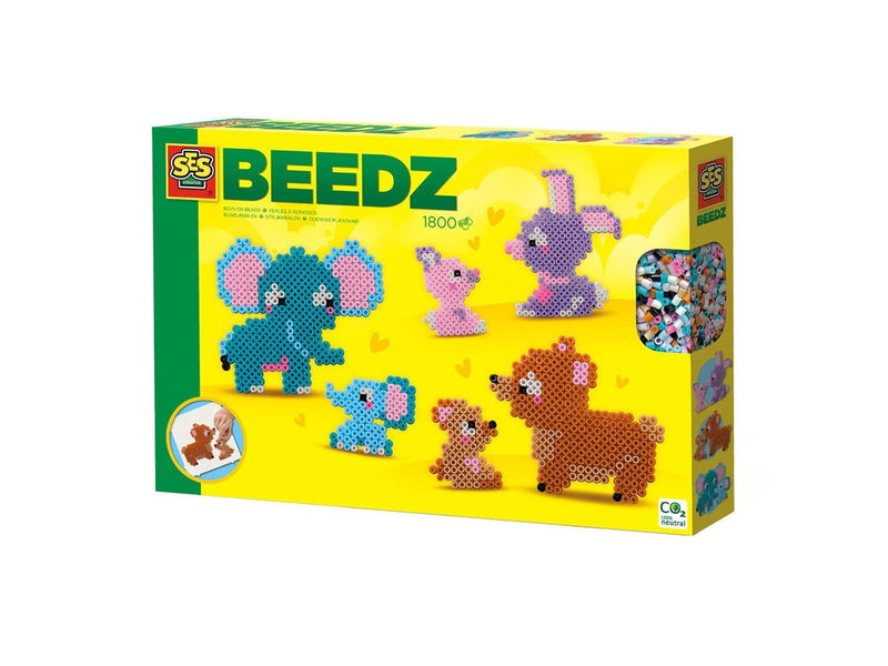 SES Creative Iron-on Beads - Cute Family Animals