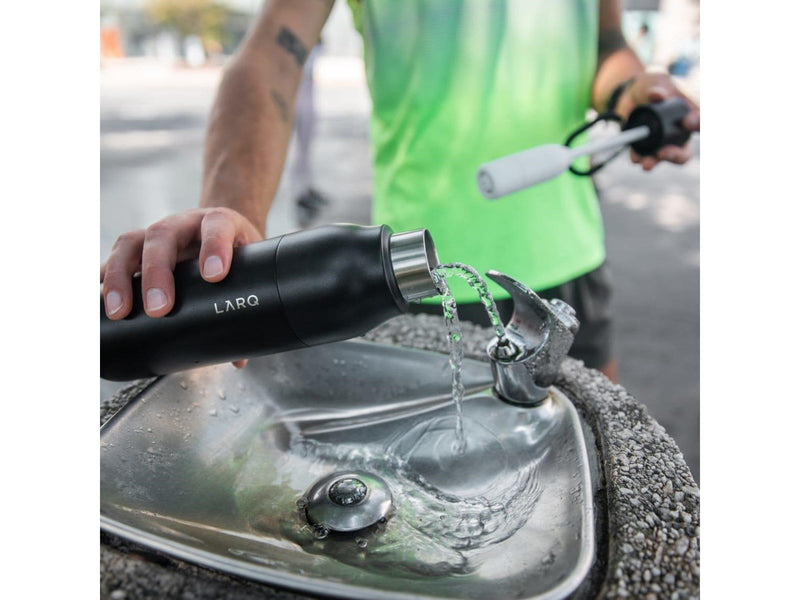 LarQ Bottle Filtered Obsidian Black 500ml