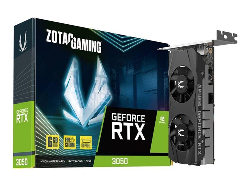 ZOTAC GeForce RTX 3050 Low Profile - 6GB GDDR6 RAM - Grafikkarte