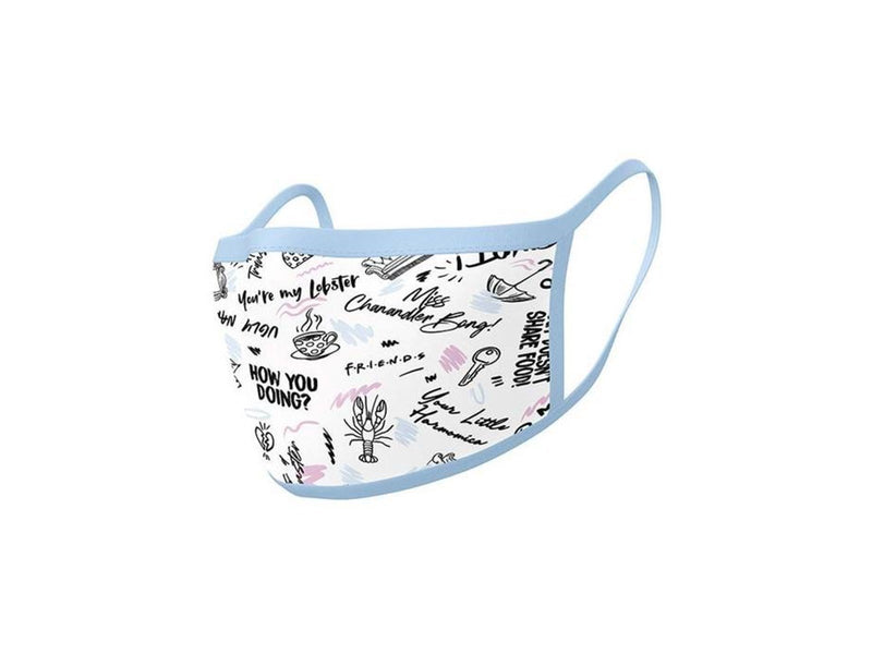 Pyramid - Friends (Phrases) 2 pack Face Covering