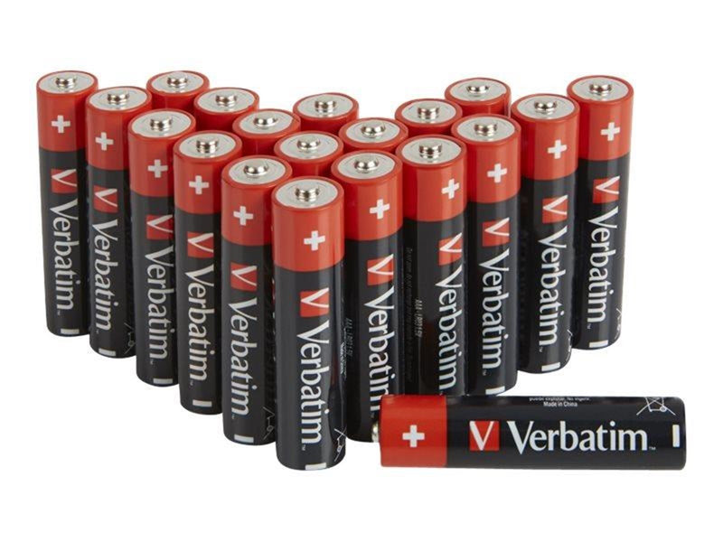 Verbatim battery - 20 x AAA / LR03 - Alkaline