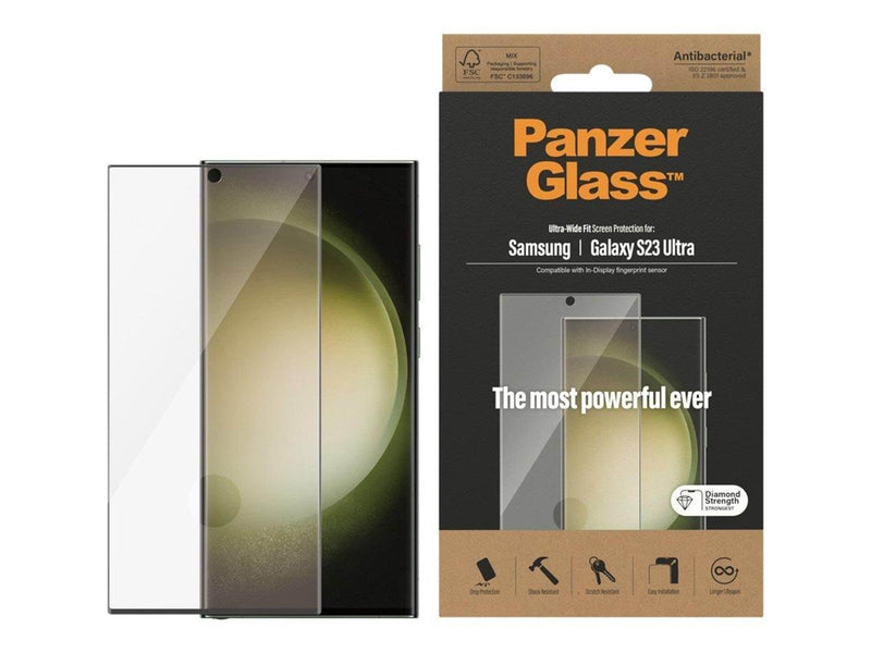 PanzerGlass Screen Protector Samsung Galaxy S23 Ultra | Ultra-Wide Fit