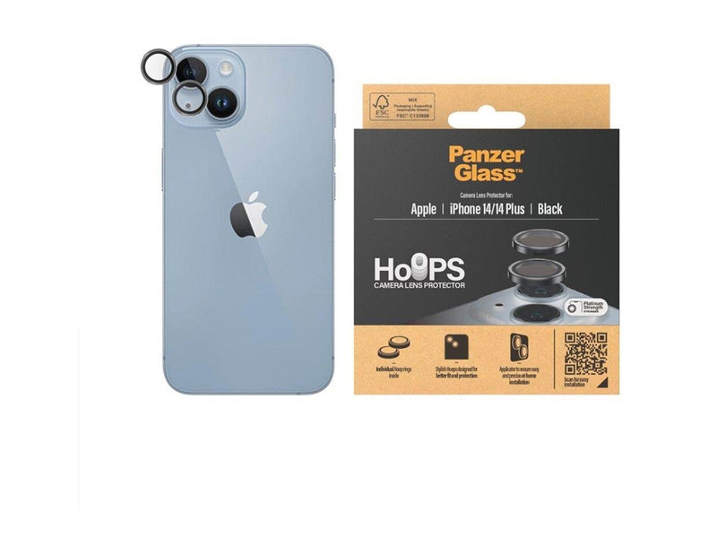 PanzerGlass Hoops™ Camera Lens Protector iPhone 14 | 14 Plus | Black
