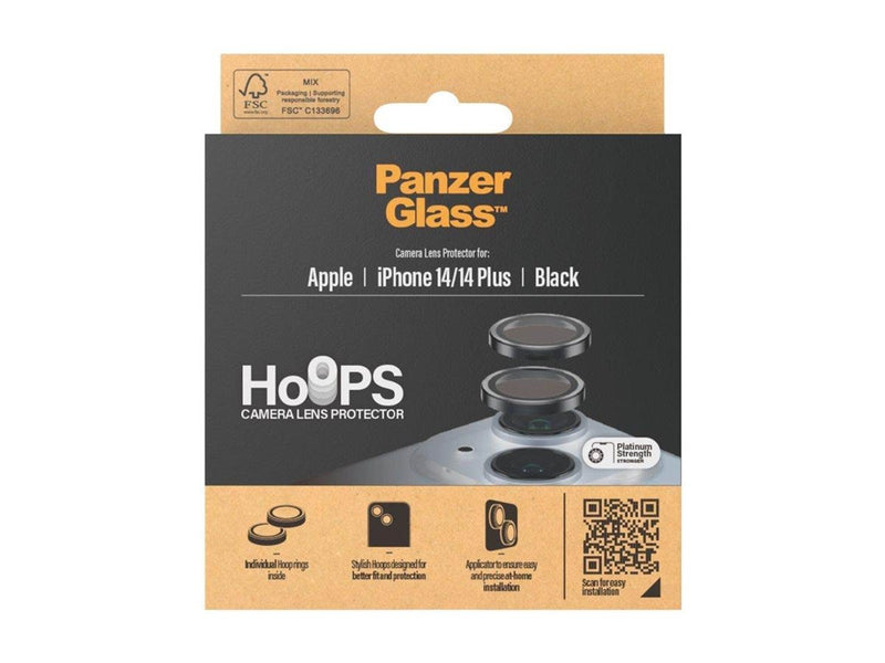PanzerGlass Hoops™ Camera Lens Protector iPhone 14 | 14 Plus | Black