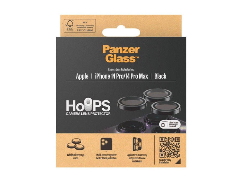 PanzerGlass Hoops™ Camera Lens Protector iPhone 14 Pro | 14 Pro Max | Black
