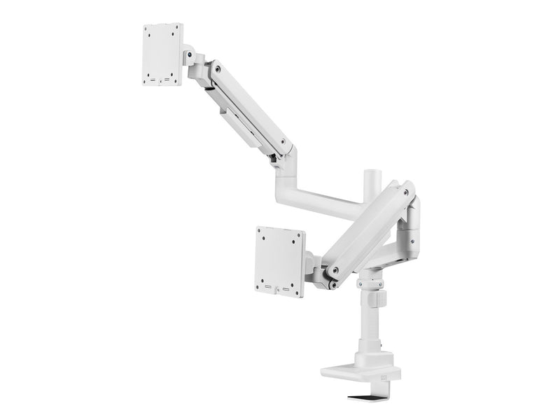Alterzone  Arm Luxe Duo Schwere Dual-Monitorarm, Weiß