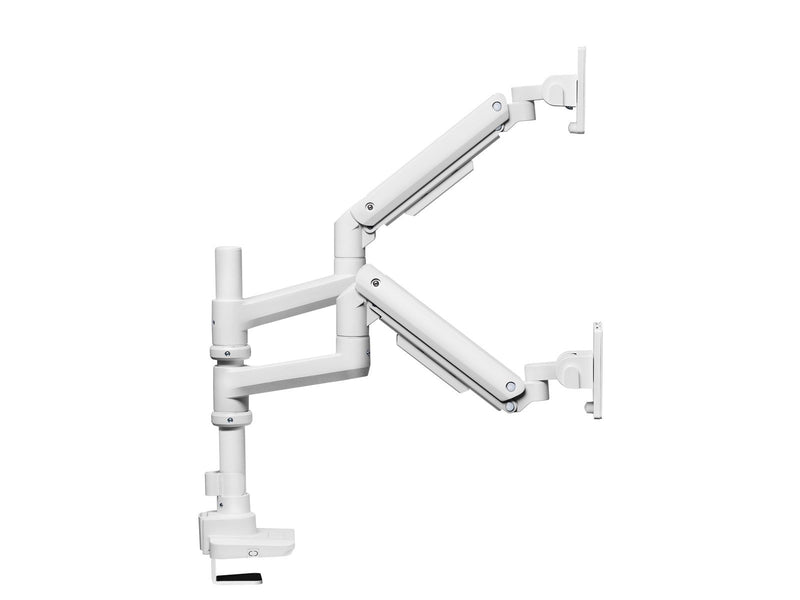 Alterzone  Arm Luxe Duo Schwere Dual-Monitorarm, Weiß