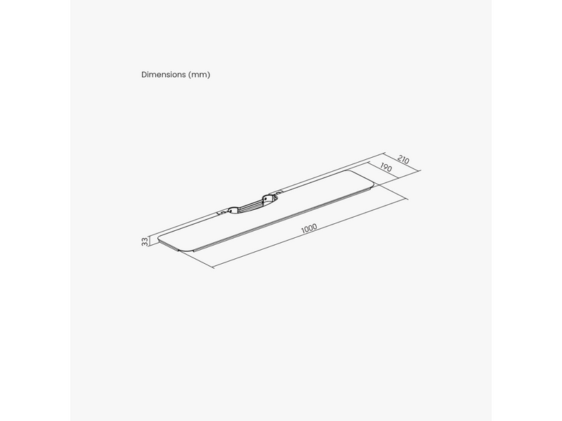 Alterzone Soundbar-Ablage für Slim 8 X TV-Bodenständer