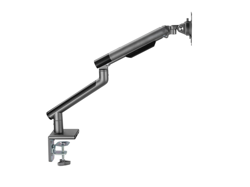 Alterzone  Arm One USB Aluminium Monitorarm, 2 x 3.0 USB-Anschlüsse, Space Gray