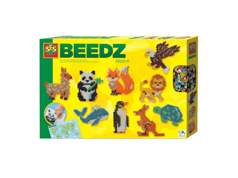 SES Creative Iron-on Beads - World Animals