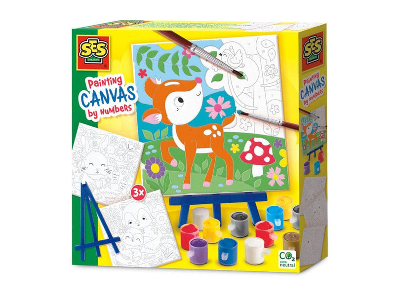 Painting by Numbers Canvas - Forest Animals