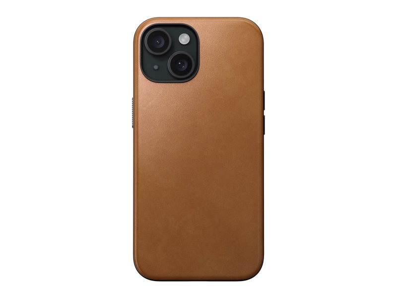 Nomad Modern Leather Case - english tan - iPhone 15
