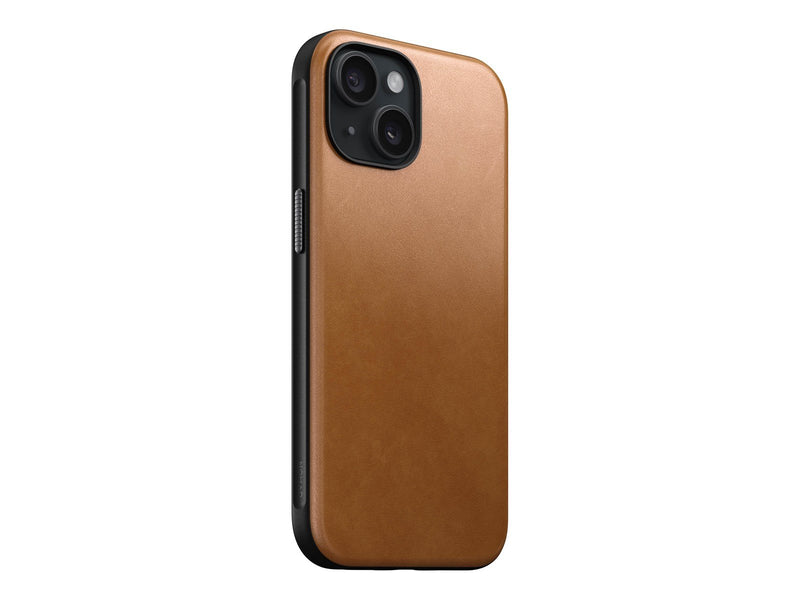 Nomad Modern Leather Case - english tan - iPhone 15