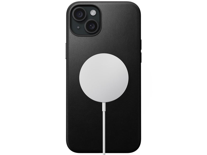 Nomad Modern Leather Case - black - iPhone 15 Plus