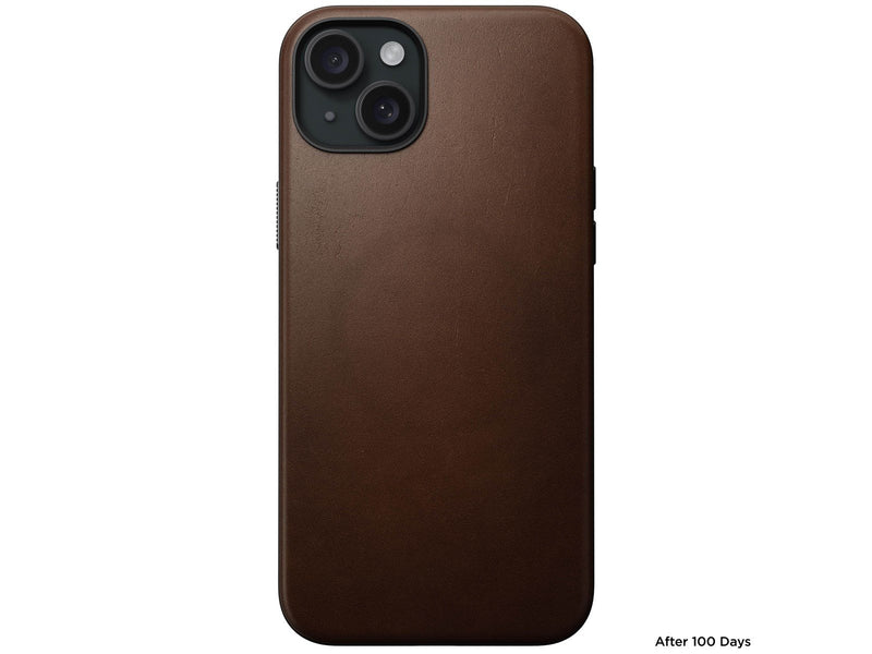 Nomad Modern Leather Case - brown - iPhone 15 Plus