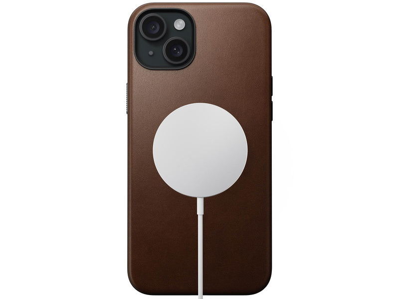 Nomad Modern Leather Case - brown - iPhone 15 Plus
