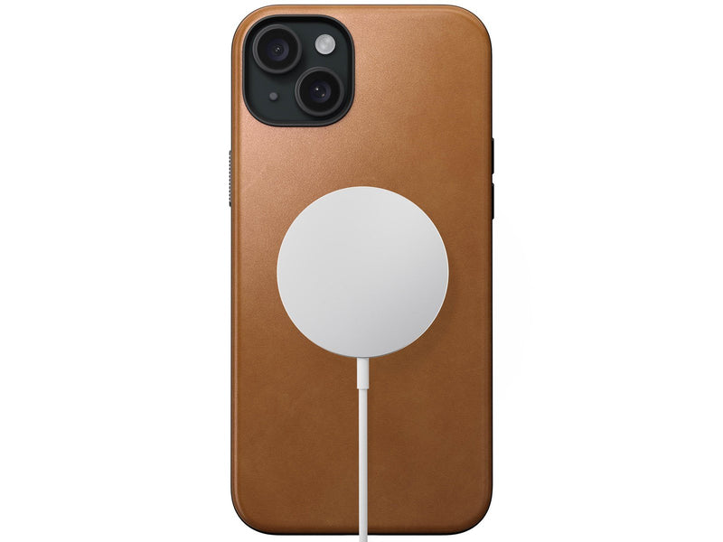 Nomad Modern Leather Case - english tan - iPhone 15 Plus