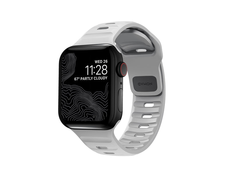 Nomad Sport Strap S/M - grey - Apple Watch 9/8/7 (41mm)/6/SE/5/4 (40mm)/3/2/1 (38mm)