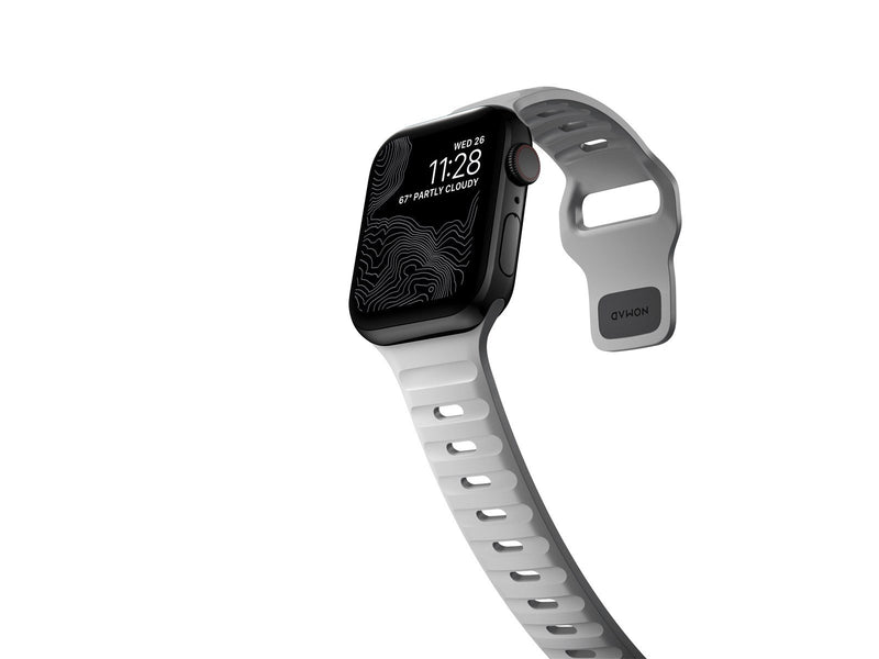 Nomad Sport Strap S/M - grey - Apple Watch 9/8/7 (41mm)/6/SE/5/4 (40mm)/3/2/1 (38mm)