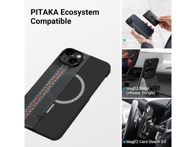 PITAKA Fusion Weaving MagEZ Case 3 - rhapsody - iPhone 14 Plus