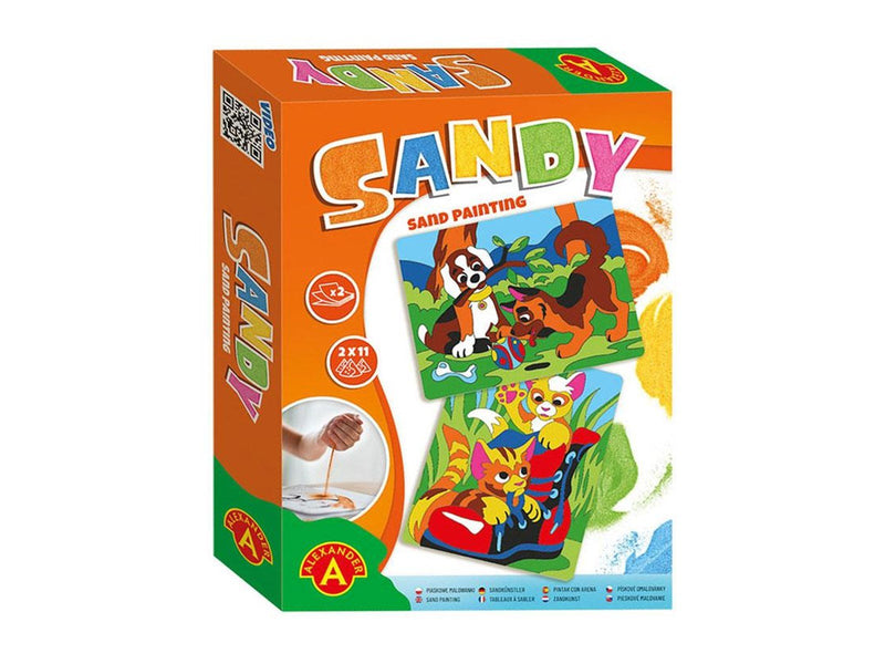 Alexander Toys Sand Art Crafts Dog + Cat