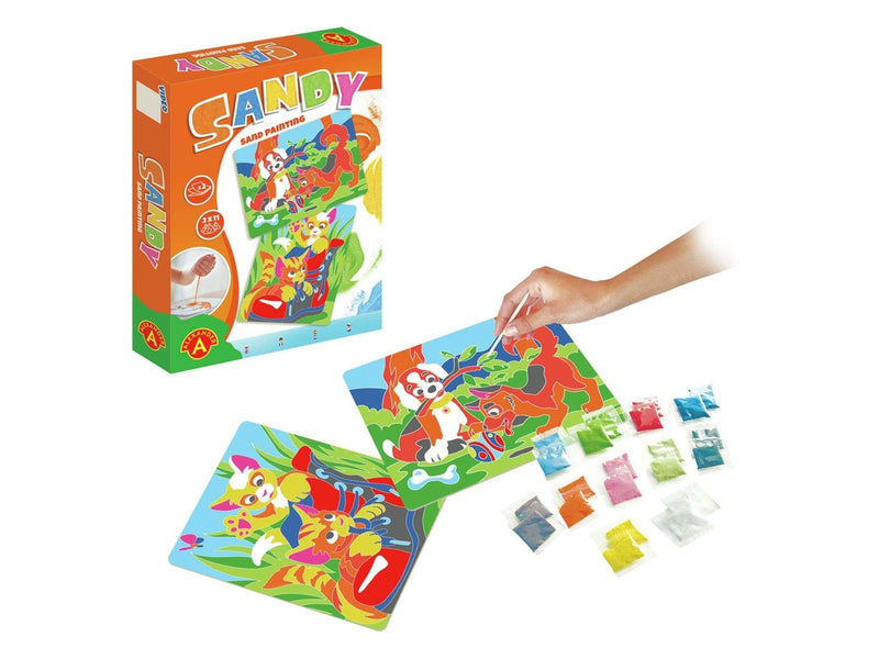 Alexander Toys Sand Art Crafts Dog + Cat