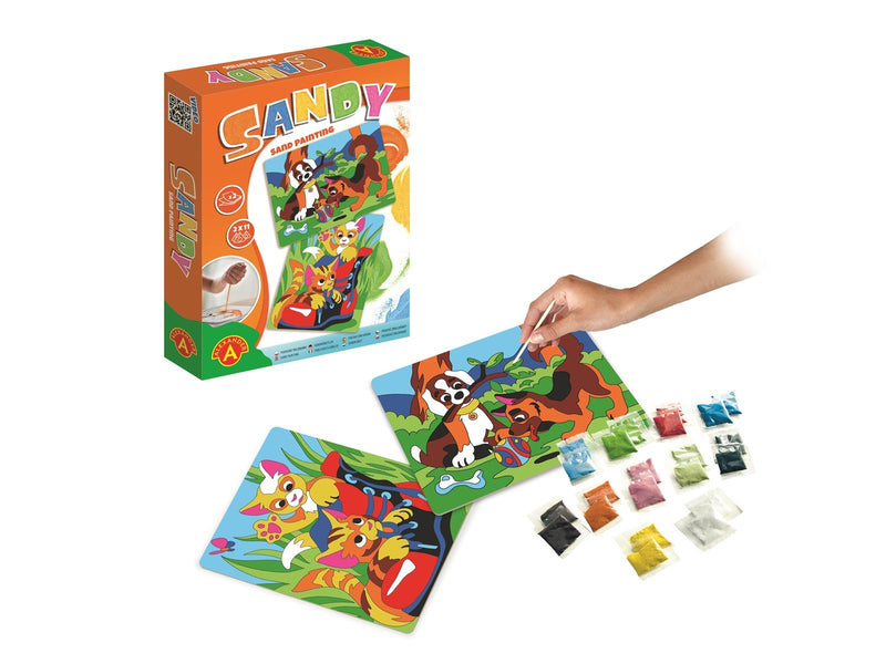 Alexander Toys Sand Art Crafts Dog + Cat