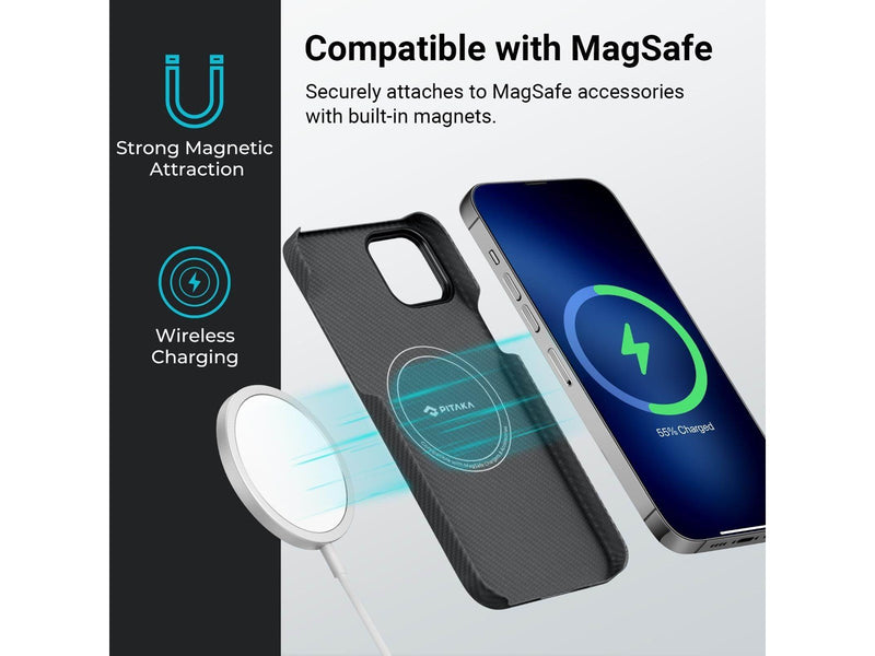 PITAKA MagEZ 3 600D case - black/grey - iPhone 14 Plus