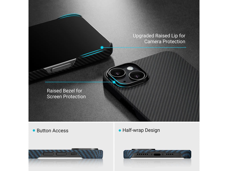 PITAKA MagEZ 3 600D case - black/grey - iPhone 14 Plus