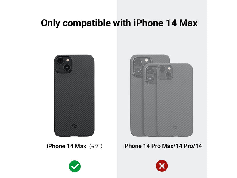 PITAKA MagEZ 3 600D case - black/grey - iPhone 14 Plus
