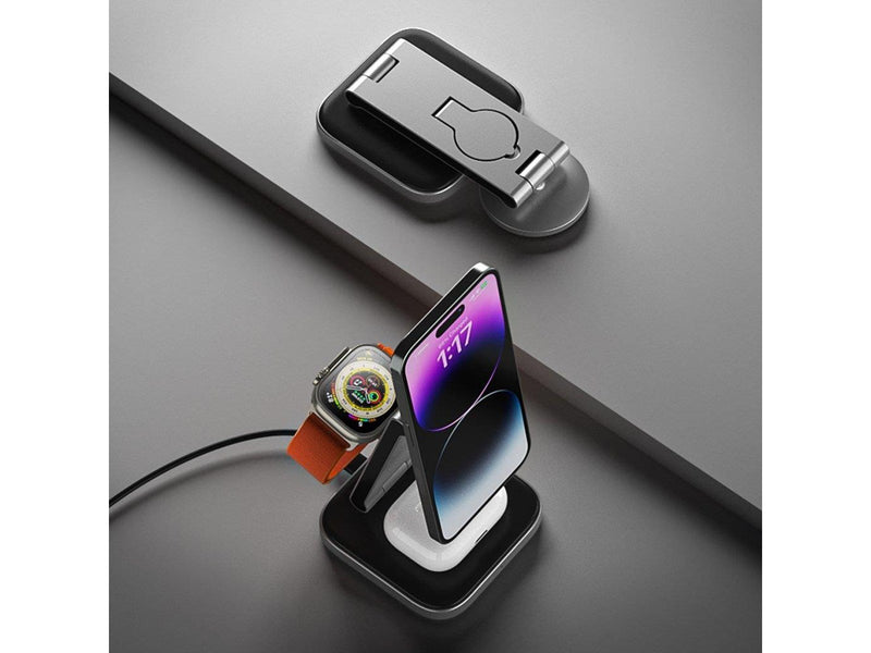 Satechi 3-in-1 Foldable Qi2 Charging Stand