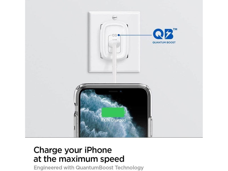 Spigen PowerArc ArcStation Pro Wall Charger White  (GaN/1-Port/ USB-C PD3.0 20W)