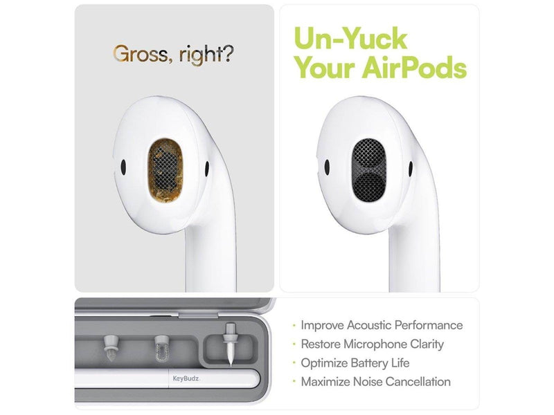 KeyBudz AirCare 2.0 Premium Cleaning Kit - Lightning and USB-C Compatible