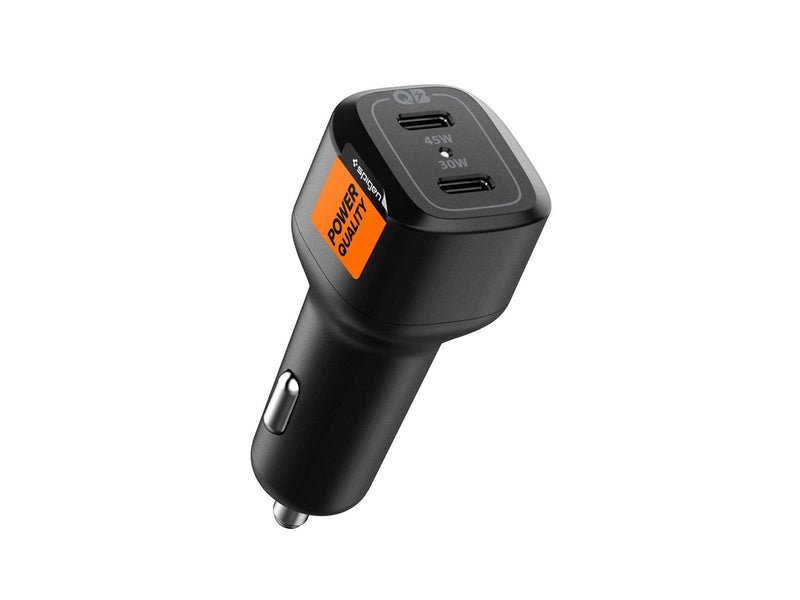 Spigen ArcStation Car Charger PC2200 2-Port/USB-C PD3.0  PPS 45W/USB-C PD3.0 30W PPS 25W/Total 75W