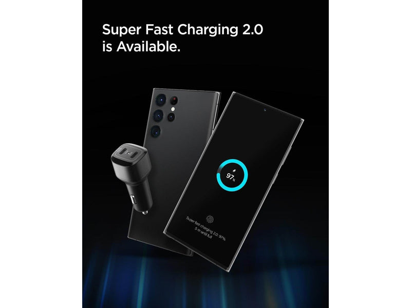 Spigen ArcStation Car Charger PC2200 2-Port/USB-C PD3.0  PPS 45W/USB-C PD3.0 30W PPS 25W/Total 75W