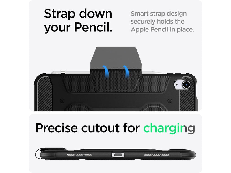 Spigen Rugged Armor Pro - Black - iPad Air 10.9" (2022/2020)/11" 2024/2025