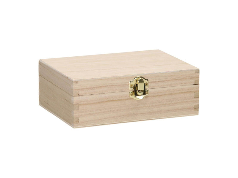 Playwood Wooden Card Box with Flap Lid