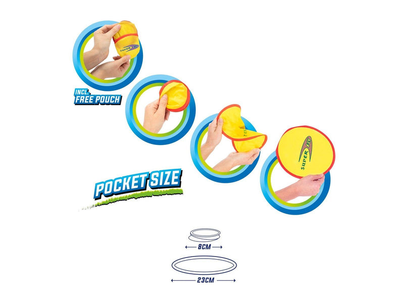 Toi-Toys Air foldable Pocket Frisbee with Case