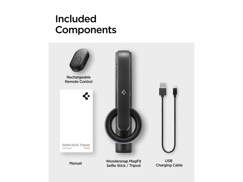 Spigen MagSafe Tripod Selfie Stick - black