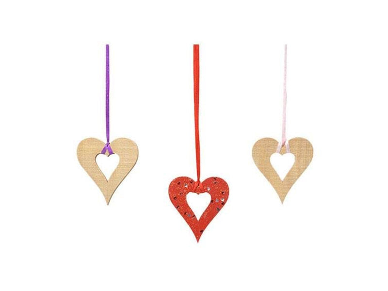 Colorations - Wooden Heart Decorations Large 20pcs.