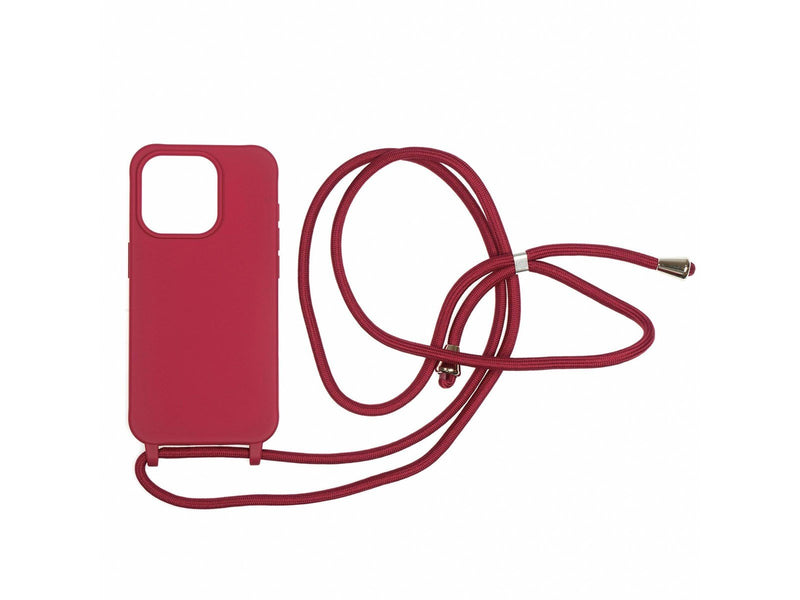 Mobile Origin Lanyard Case - cherry - iPhone 15 Pro