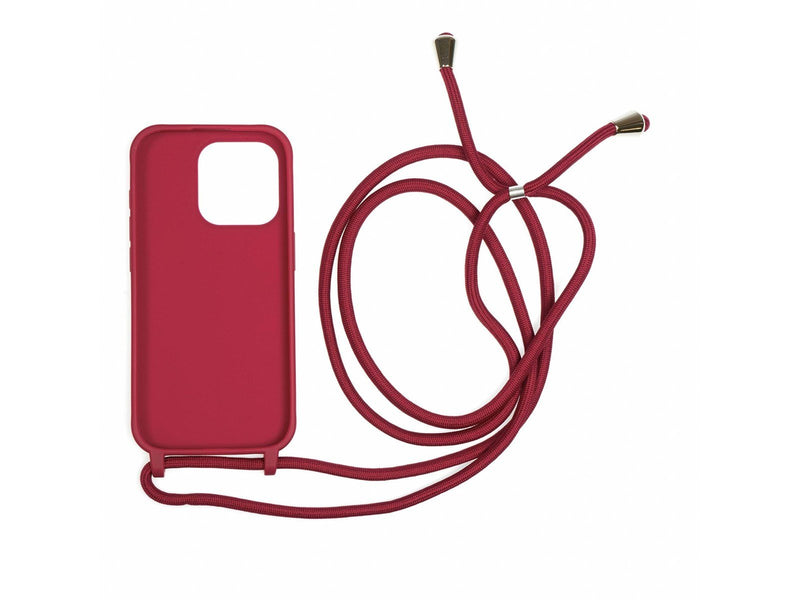 Mobile Origin Lanyard Case - cherry - iPhone 15 Pro
