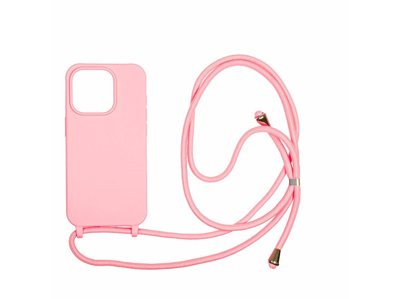 Mobile Origin Lanyard Case - pink - iPhone 15 Pro