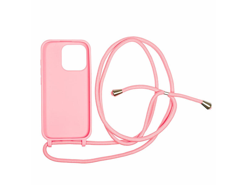 Mobile Origin Lanyard Case - pink - iPhone 15 Pro