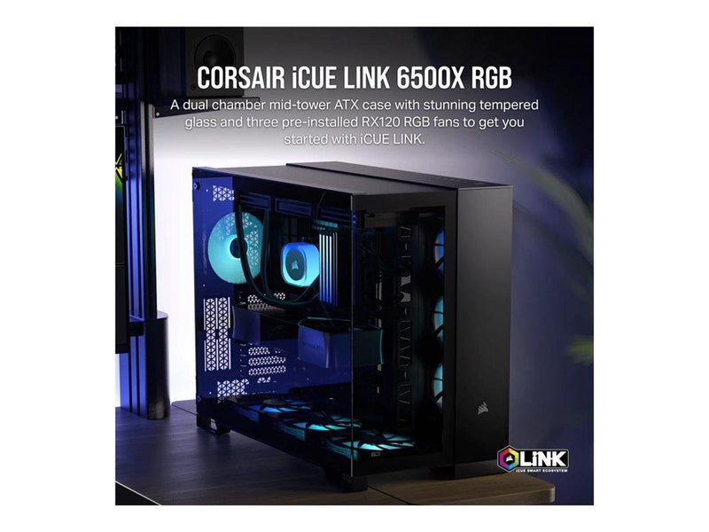 Corsair iCUE LINK 6500X RGB - Gehäuse - Tower - Schwarz